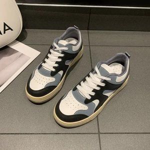 Sneakers Women's Lace-Up Color Block Casual Shoes
